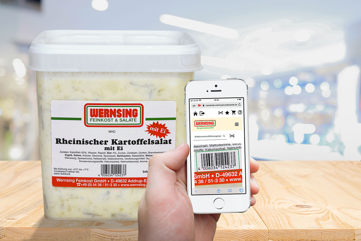 Direktbestellung eines Artikels via Barcode-Scan